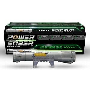 Power Saber Energy Blade Auto Extending Retracting Light Up Toy Sword SFX Green